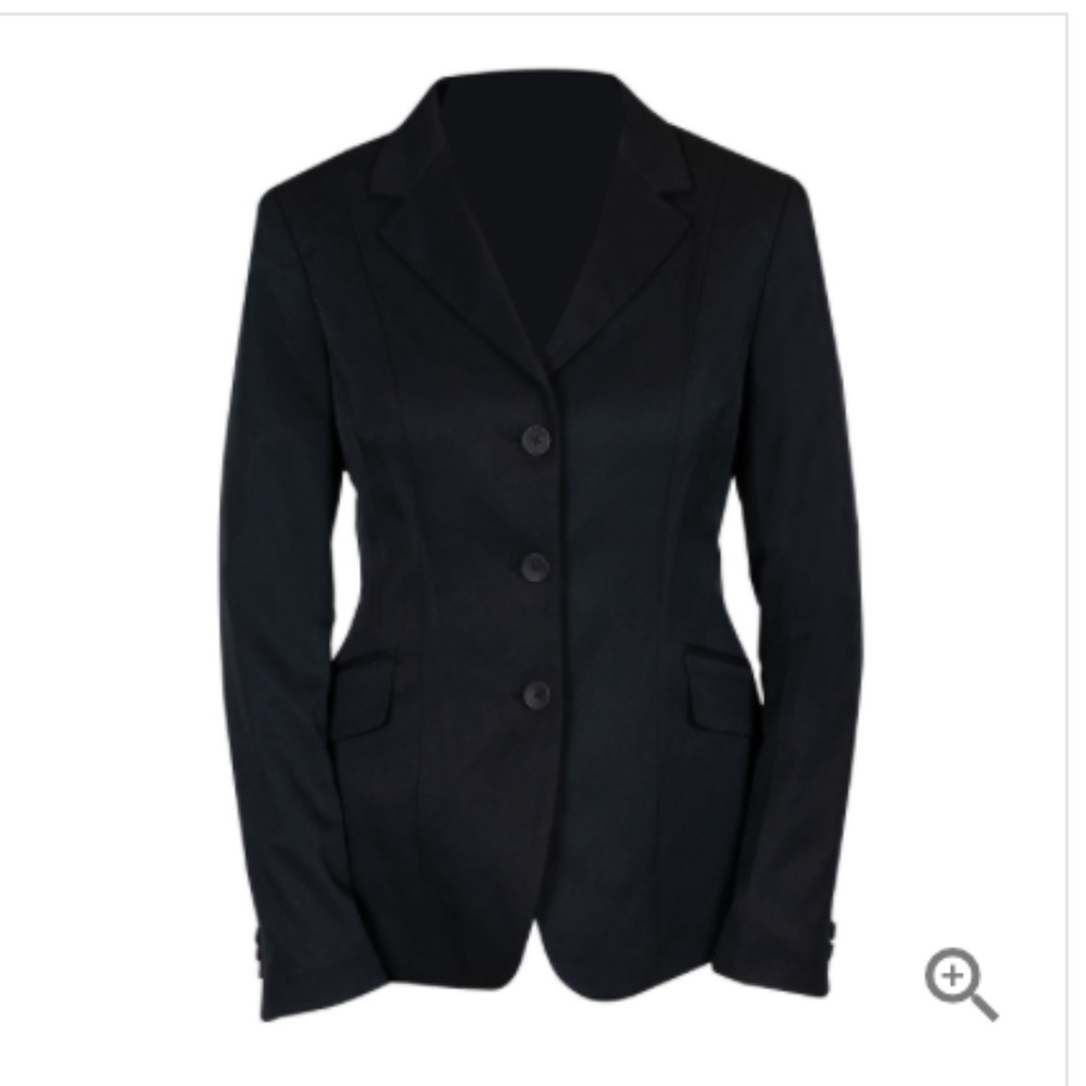 ELATION KIDS SHOW RIDING HORSE EQUESTRIAN JACKET SIZE 14 BLACK